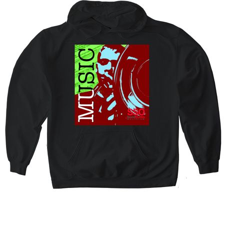 Summer Support, a Black Gildan Softstyle Pullover Hoodie