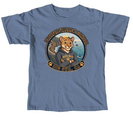 Pacific Valley School - Jasper, a Blue Jean Comfort Colors Unisex Tee