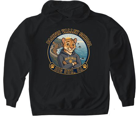 Pacific Valley School - Jasper, a Black Gildan Softstyle Pullover Hoodie