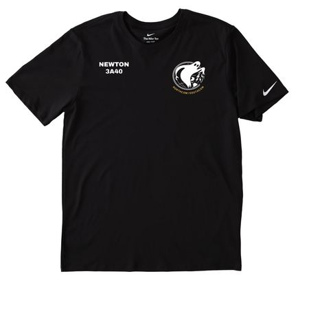 Newton Custom, a Black Nike Dri-FIT Jersey Blend Performance Tee