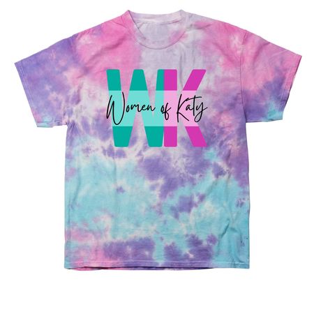 Women of Katy Merch, a Cotton Candy Classic Tie Dye Tee