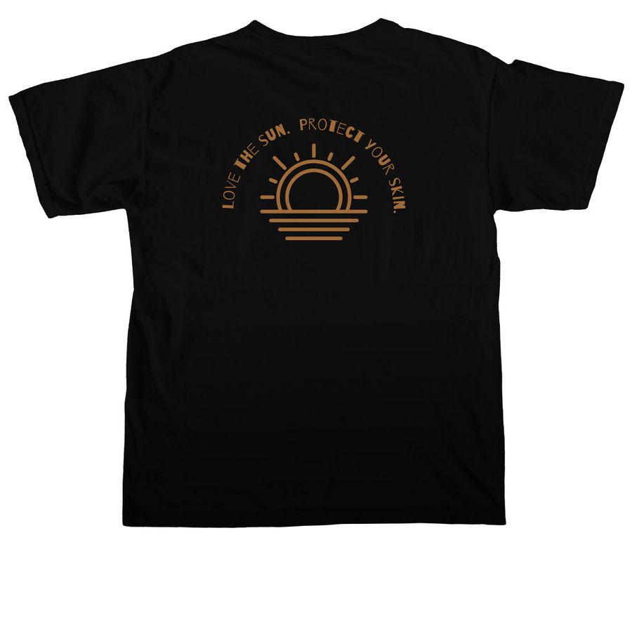 Sunleisurist, a Black Comfort Colors Unisex Tee (back-view)