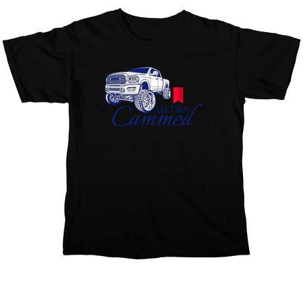 Ultra Cammed (Dodge) ?, a Black Comfort Colors Unisex Tee