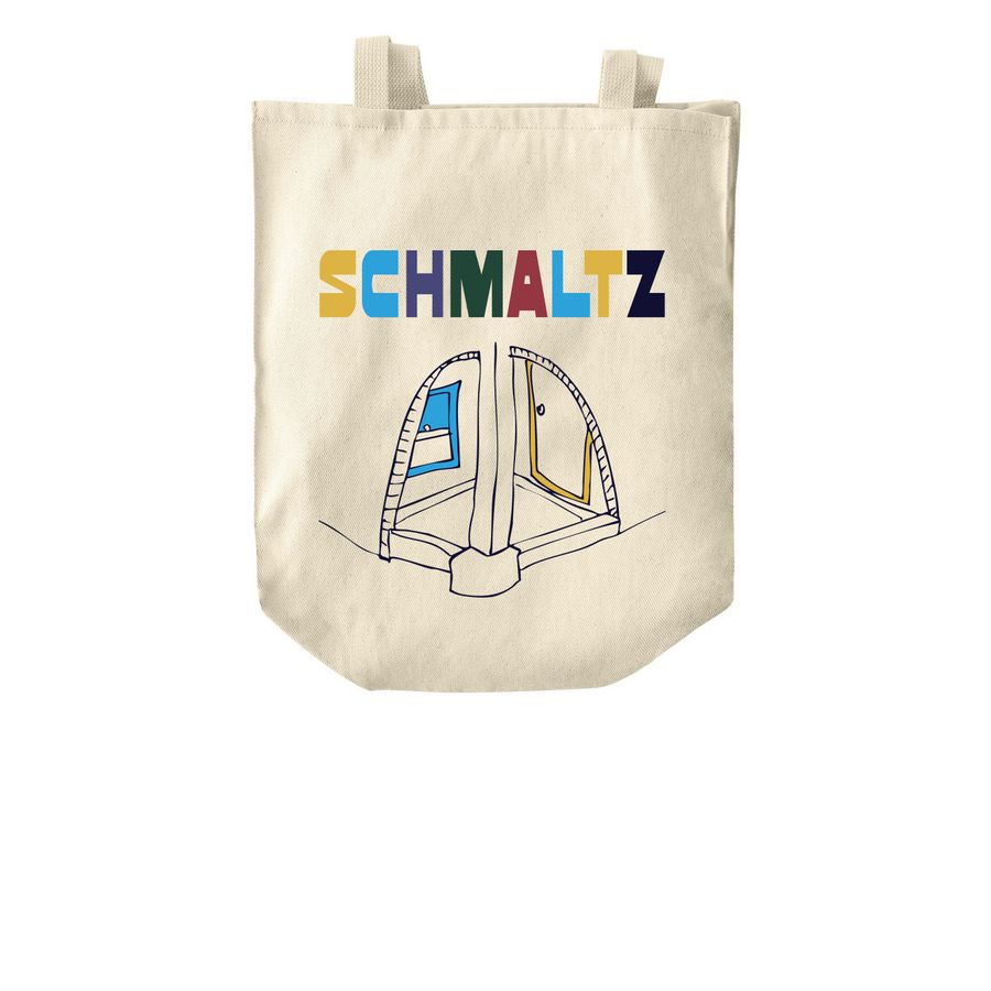 Schmaltz Everyday Tote, a Natural Over-the-Shoulder Shopping Tote Bag
