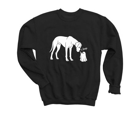 Boo-P Halloween, a Black Youth Crewneck Sweatshirt