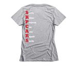 SKPcars Repair Sucks shirt, a Dark Heather Grey Women's Slim Fit Tee (back-view)