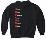 SKPcars Repair Sucks shirt, a Black Gildan Softstyle Pullover Hoodie (back-view)