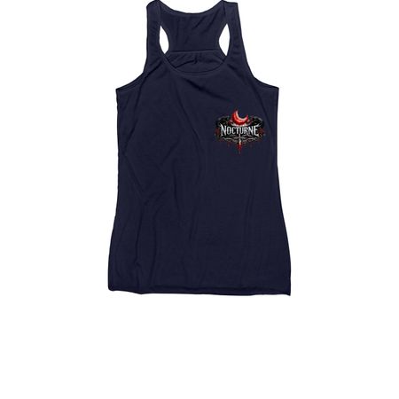 Nocturne Merch, a Navy Women's Racerback