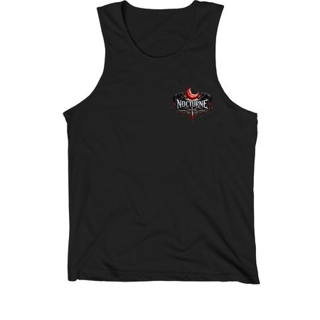 Nocturne Merch, a Black Premium Cotton Tank