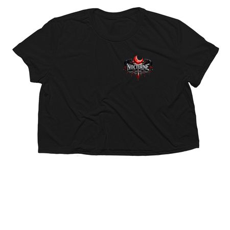 Nocturne Merch, a Black Women?s Flowy Cropped Tee