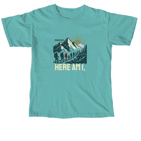 Isaiah 6:8&nbsp;, a Seafoam Comfort Colors Unisex Tee