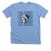 LASA archery crest apparel 2, a Heather Carolina Blue Premium Unisex Tee