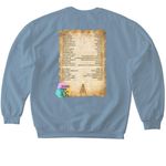 UPDATED! Taming of the Shrew Show Shirts 2026, a Stone Blue Softstyle Crewneck Sweatshirt (back-view)