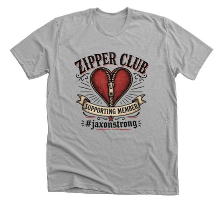 Zipper Club Supporter&nbsp;, a Athletic Heather Premium Unisex Tee