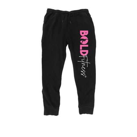 Bold Fitness Joggers, a Black Midweight Fleece Joggers