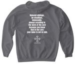 158th Diocesan Convention - Apparel, a Charcoal Gildan Softstyle Pullover Hoodie (back-view)
