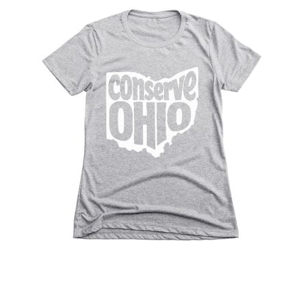 The Billboard, a Dark Heather Grey Women's Slim Fit Tee