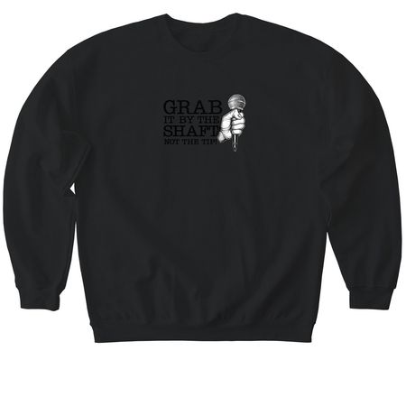 Grab it!, a Black Softstyle Crewneck Sweatshirt