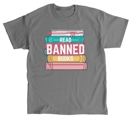 Read Banned Books, a Charcoal Classic Unisex Tee