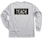 BW Tag Teacher, a Sport Grey Classic Long Sleeve Tee (back-view)
