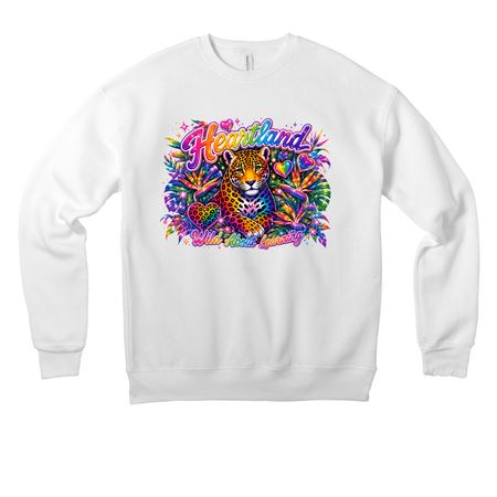 Wild About Learning, a White Premium Drop Shoulder Sweatshirt