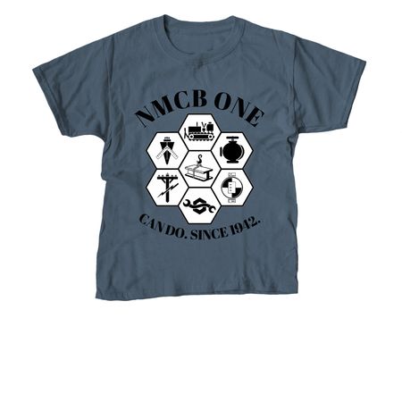 Seabee Rate Shirt, a Indigo Youth Unisex Tee