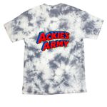 Ackie?s Army Super Ackie Shirt v2, a Grey Crystal Tie Dye Tee (back-view)