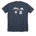 AAZK Trees for You and Me (TFYM) Fundraiser, a Heather Midnight Navy Premium Unisex Tee (back-view)