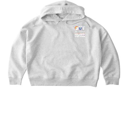 LESBIAN - HOME EVERYWHERE, a Cool Heather Grey Stanley/Stella Women?s Stella Nora Pullover Hoodie