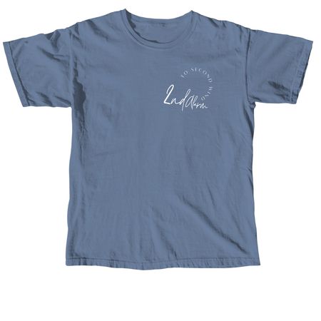 2nd Alarm Tees and Hoodies (Script), a Blue Jean Comfort Colors Unisex Tee
