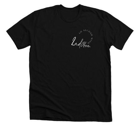 2nd Alarm Tees and Hoodies (Script), a Solid Black Blend Premium Unisex Tee
