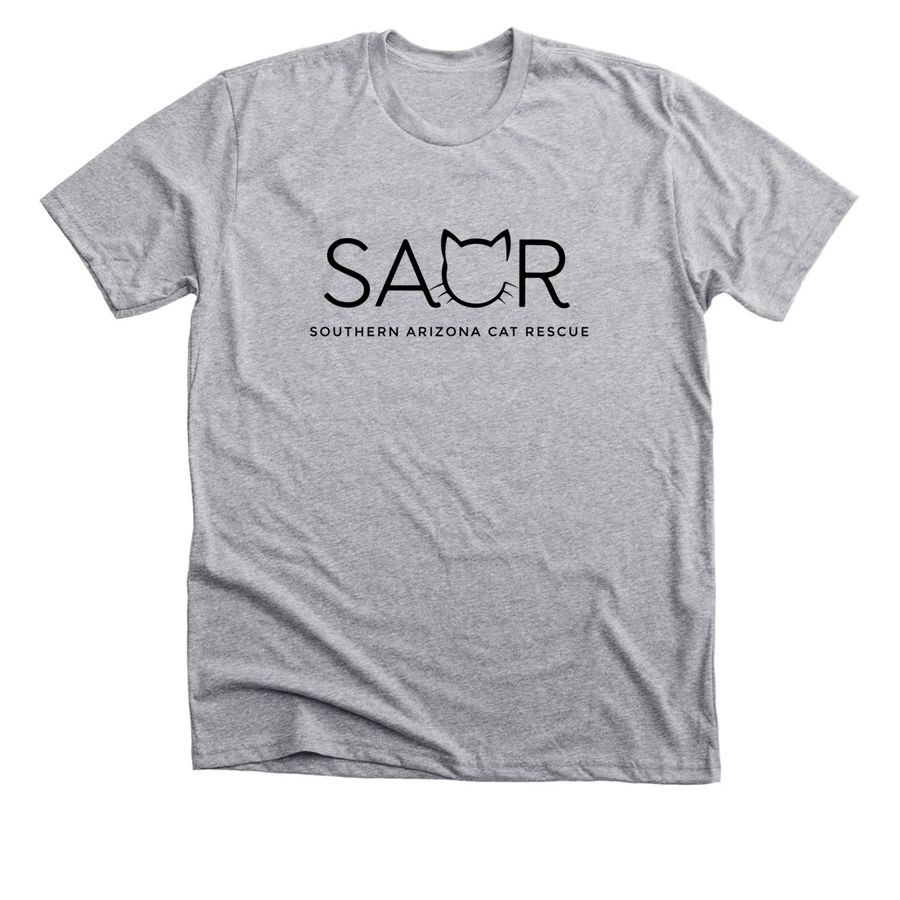 SACR Black Logo, a Athletic Heather Premium Unisex Tee