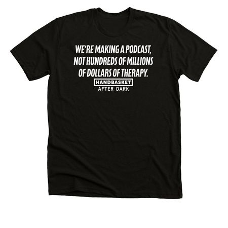 Making a Podcast, a Solid Black Blend Premium Unisex Tee