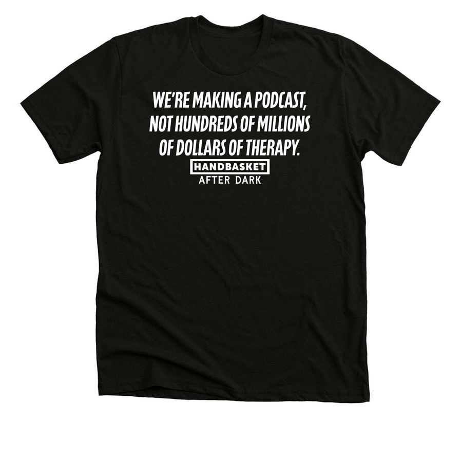 Making a Podcast, a Solid Black Blend Premium Unisex Tee