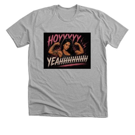 HoyyyyYeahhh, a Athletic Heather Premium Unisex Tee