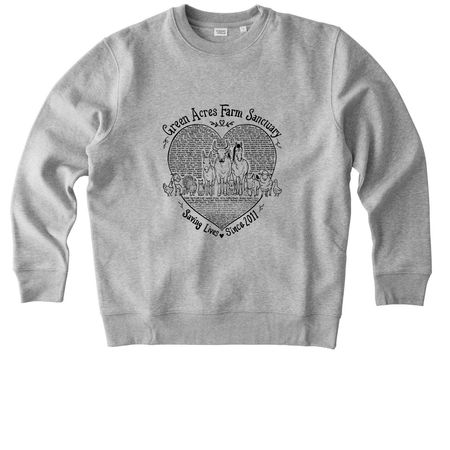 Saving Lives, a Heather Grey Stanley/Stella Unisex Changer 2.0 Crewneck Sweatshirt