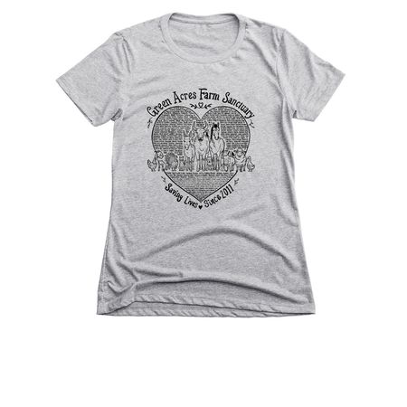 Saving Lives, a Dark Heather Grey Women's Slim Fit Tee