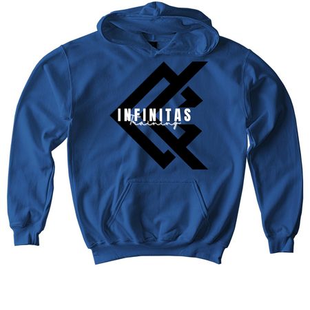 Black & White Series, a Royal Softstyle Youth Pullover Hoodie