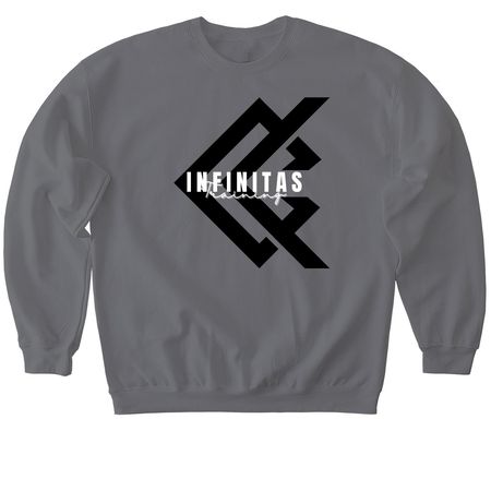 Black & White Series, a Charcoal Softstyle Crewneck Sweatshirt