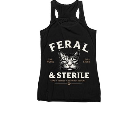 Feral & Sterile, a Black Women's Racerback
