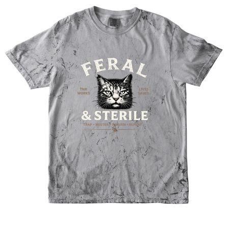 Feral & Sterile, a Smoke Comfort Colors Colorblast Tee