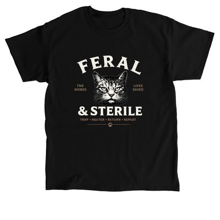 Feral & Sterile, a Black Classic Unisex Tee