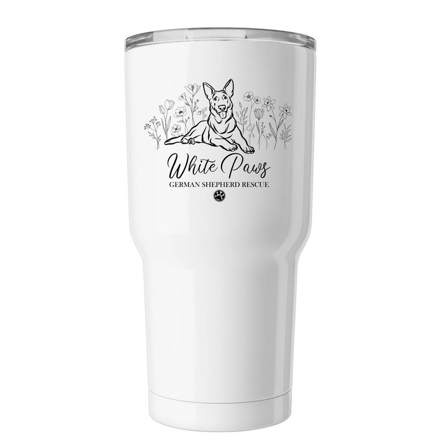 WPGSR - Spring Flowers Tumbler, a White Insulated Tumbler