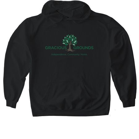 Gracious Grounds Style, a Black Gildan Softstyle Pullover Hoodie