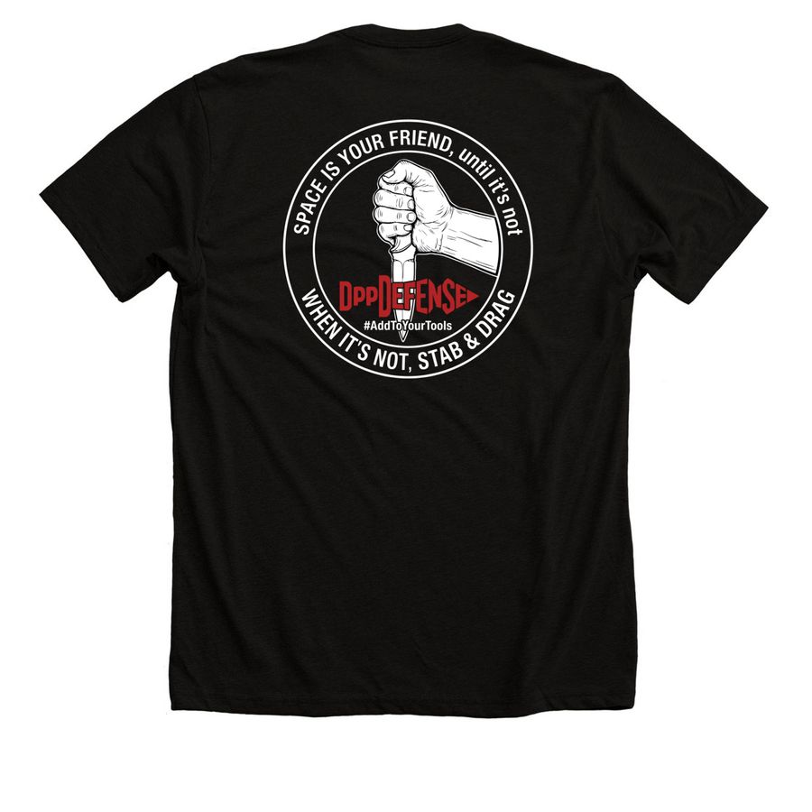 Space is your Friend, until it's not, a Solid Black Blend Premium Unisex Tee