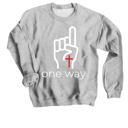 One Way, a Sport Grey Crewneck Sweatshirt