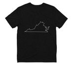 Virginia is for Spellers, a Deep Black Allmade Youth Eco Triblend Tee (back-view)