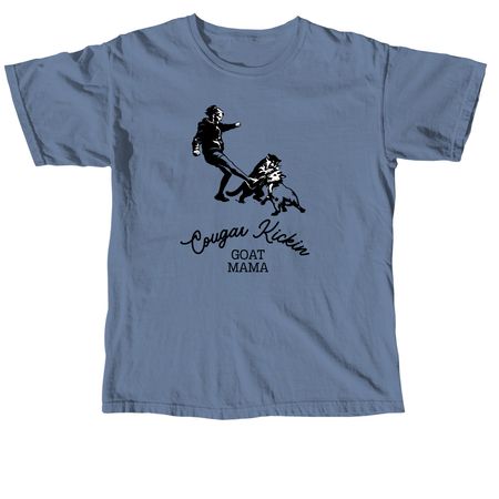 Cougar Kickin Goat Mama, a Blue Jean Comfort Colors Unisex Tee