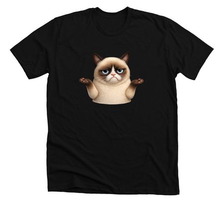 Shrug, a Solid Black Blend Premium Unisex Tee