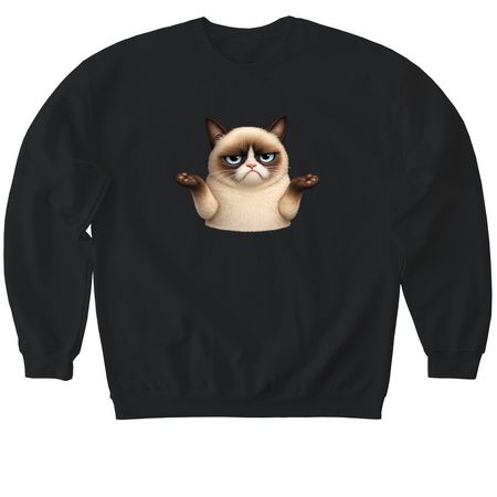 Shrug, a Black Softstyle Crewneck Sweatshirt